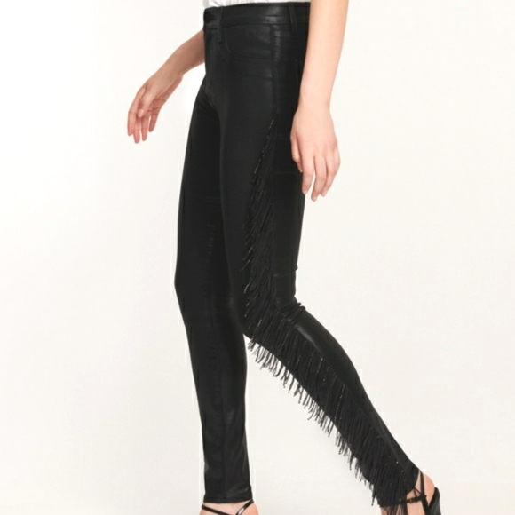 NWT J Brand X Halpern Maria High Rise Coated Skinny - Picture 2 of 7